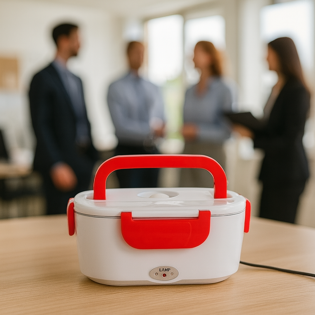 Marmita Elétrica Portátil 2 em 1 – Aqueça sua comida onde estiver