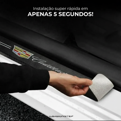 Soleira Automotiva Adesiva (Carbono) Universal - CarbonStep