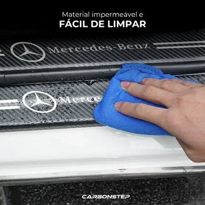 Soleira Automotiva Adesiva (Carbono) Universal - CarbonStep