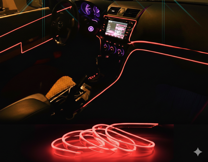 Fita de Led Neon Painel de Carro Fácil Encaixe 5 Metros