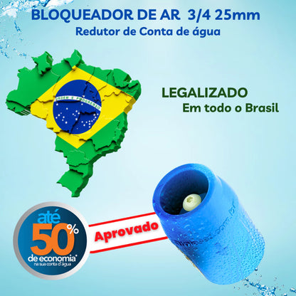 Novo Airlock 3.0 - Bloqueador De Ar Redutor De Conta D'água