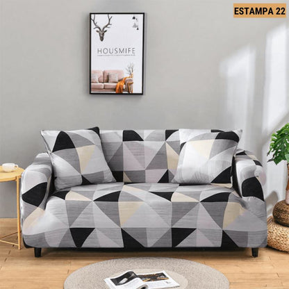 Capa de Sofá Mágica Estampada Magic Cover
