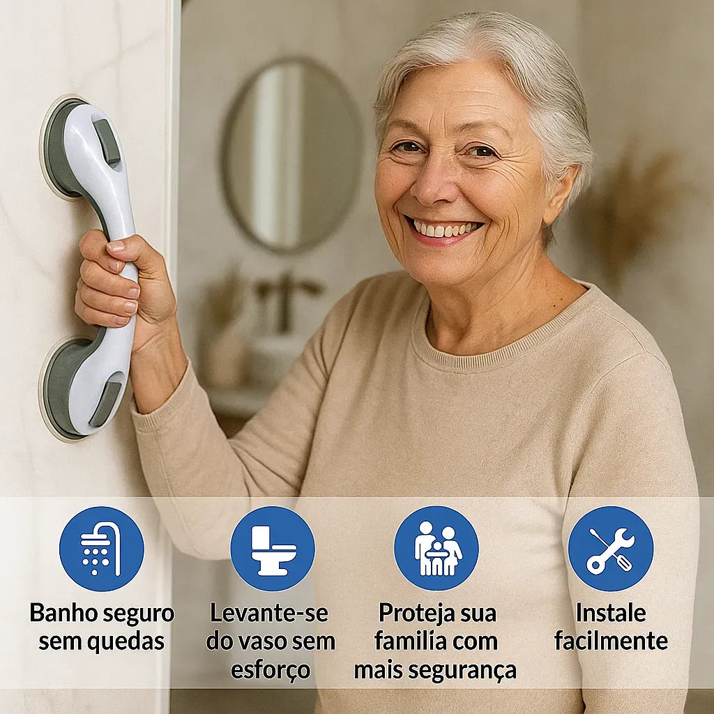 Barra de Apoio Portátil para Banheiro - SafeGrip