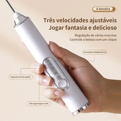 Misturador Mixer Elétrico para Bebidas Portátil