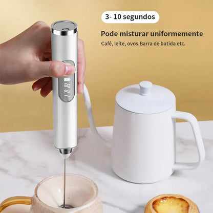 Misturador Mixer Elétrico para Bebidas Portátil