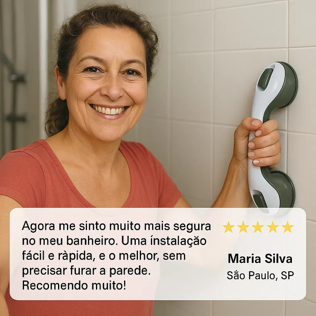 Barra de Apoio Portátil para Banheiro - SafeGrip