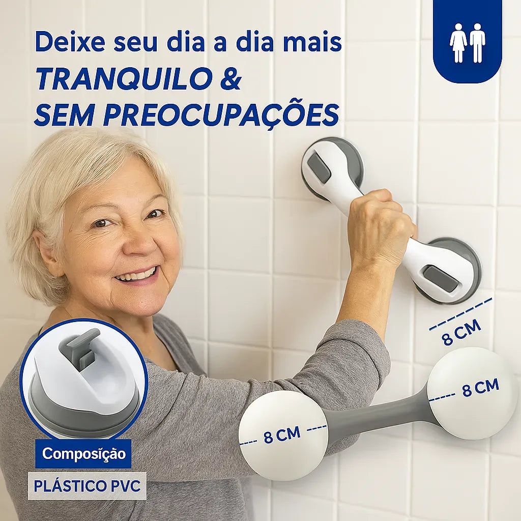 Barra de Apoio Portátil para Banheiro - SafeGrip