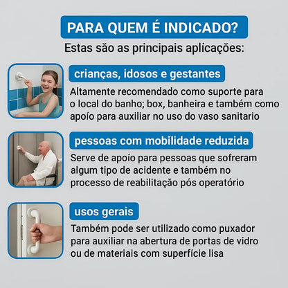 Barra de Apoio Portátil para Banheiro - SafeGrip